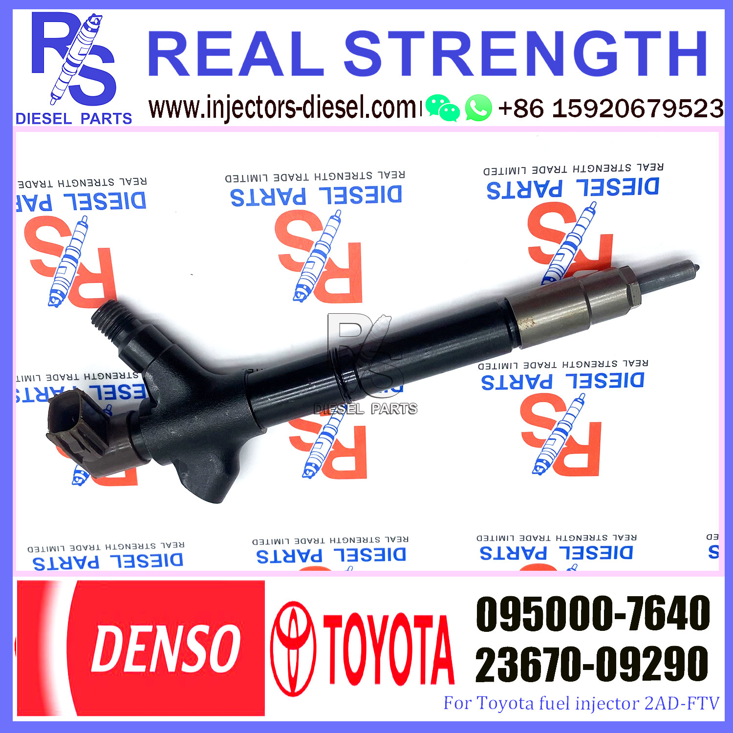 Common Rail Diesel Fuel Injectors 236700R020 23670-0R020 095000-7640 for TOYOTA fuel injector 2AD-FTV