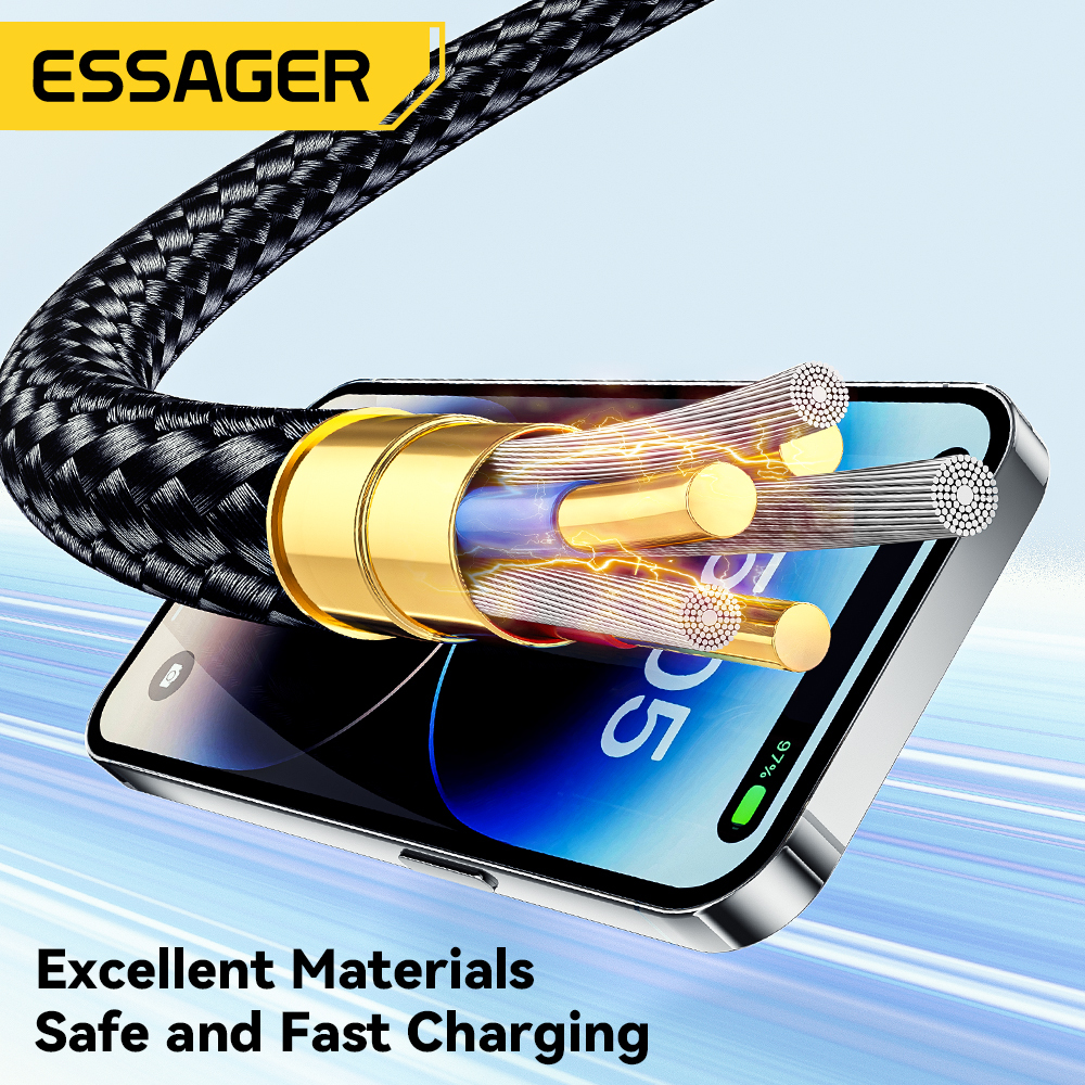 ESSAGER ES-X45 Pd 29w Usb C To Lighting Iphone Fast Charging Cord