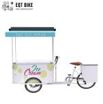 EQT 138L Or 110L Front Load Tricycle Ice Cream Bike For Sales DC Powered Freezer
