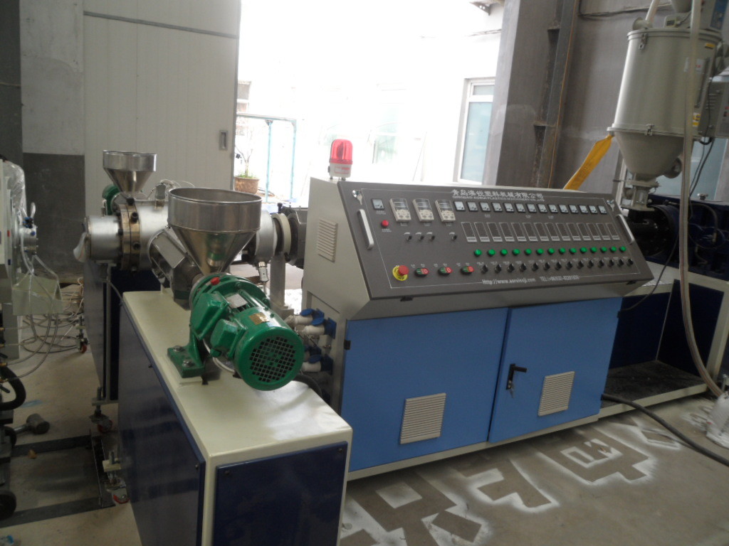 PLC LLDPE Pipe Single Screw Extruder Recycling Pelletizing