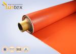 Red Fire Resistant Silicone Coated glass cloth fabric For Expansion Joint High