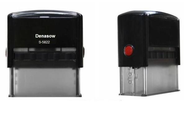 Square 58x22mmFactory Denasow Self inking stamp office use stamp rubber stamp