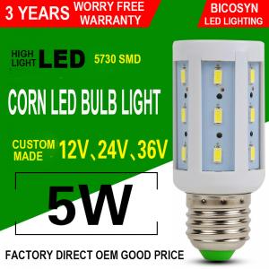 China 5W LED Corn COB Bulb E26 E27 5730 SMD LED Lamp Bulb (40w Incandescent Bulbs Equivalent), 360° Lighting, Non-Dimmable wholesale