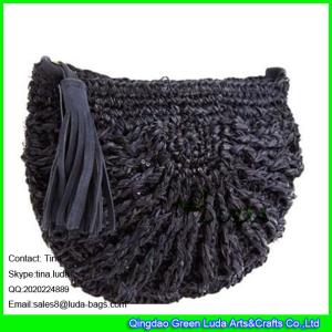 China LUDA crochet straw handbags handbags womens straw raffia handbag wholesale