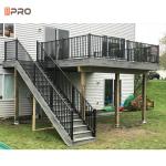 Black Garden Aluminum Balustrades Fencing Aluminium Stair Handrail