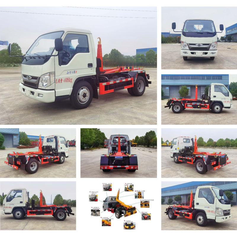 Pure Electric Energy Type Hook Arm Roll Off Garbage Truck for Container Loader Designed to Meet Custom's Requirements
