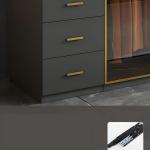 Almari Furniture Portable Closet Storage Clothes Organizer Bedroom Wooden