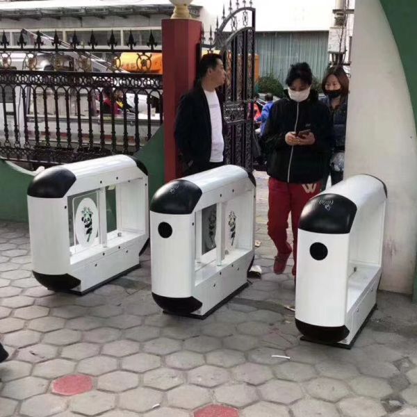 Biometric Swing Barrier Gate 0.6s Speed 40 Persons/Min