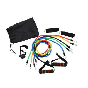 China Latex Resistance Exercise Equipment 11pcs Body Sport Resistance Tube Kit wholesale