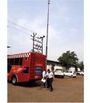 9m pneumatic telescopic mast for mobile CCTV vehicle telescoping mast antenna