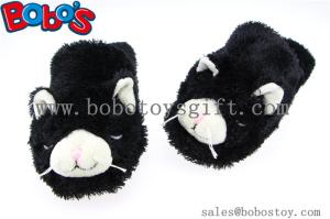 China Lavender and Flaxseeds Microwave Heated Plush Cat Indoor Home Slipper wholesale