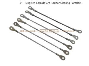 China 6&quot;Tungsten Carbide Grit Rod for Clearing Porcelain,Cutting Tiles wholesale