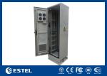 42U Outdoor Communication Cabinet 19 Inch Telecom Cabinet With Fan Double Door