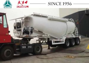 China 3 Axles Bulk Cement Tanker Trailer 60 Tons Payload High Strength Steel Tank Body wholesale
