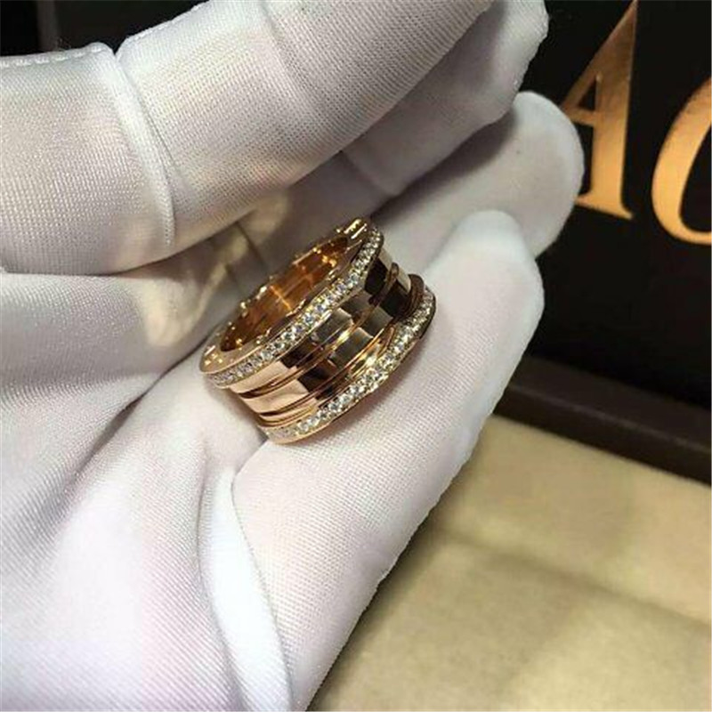 Luxury jewe factory B.zero1 series ring 18k white gold yellow gold rose gold diamond ring