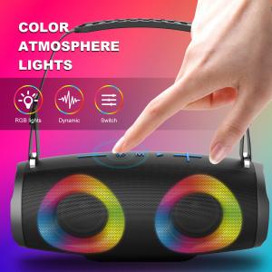 China RGB Battery Powered Wireless Portable Bluetooth Speakers With Aux Input TF Card wholesale
