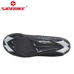 High Elastic SPD Indoor Cycling Shoes , Black Road Bike Shoes Skid Proof 35-46