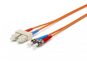 China SC-ST Duplex Fiber Optic Patch Cords Premium Quality MM 62.5 / 125 wholesale