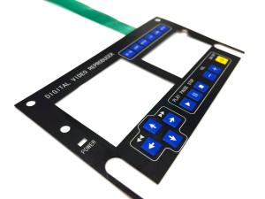 China Key Pad Instrument Stock Membrane Switch With 2.54MM Pitch Female Connector wholesale