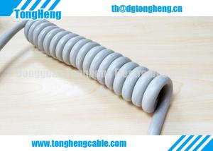 China Oil Immune Advanced Crane Motor TPU Coiled Cable wholesale