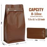 Biodegradable Reusable Sustainable Packaging Pouch Black Coffee Packaging Bags