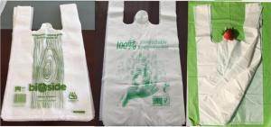China OEM Cornstarch Biodegradable Bags Supermarket Shopping Bags wholesale