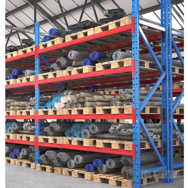 Powder Coated Storage Pallet Rack , Warehouse Metal Storage Racks 150×45×180cm