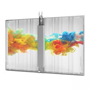 China Full Color 3.9mm Transparent LED Video Wall Glass Window wholesale