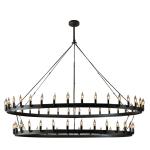 Wrought iron Chandelier art retro industrial Black LOFT restaurant bar clothing