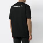 Crew Neck Mens Trendy T Shirts Cotton / Polyester Material Black Color