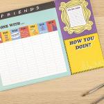 Friends TV Show Order Pad Desk Planner Notepad For Fun People Pop 52 Lined Sheet