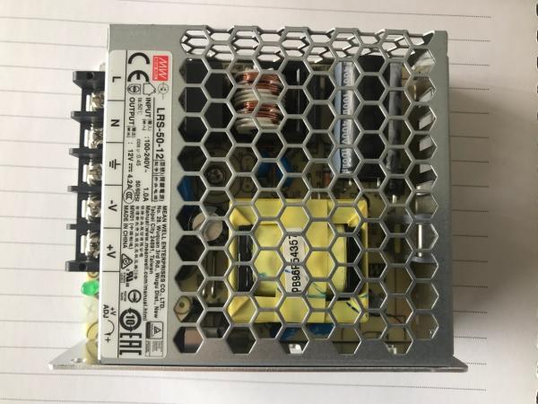 Quality Single Output Switching Power Supply 12V DC 50W  Enclosed Frame LRS-50-12 for sale