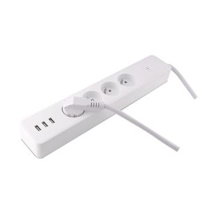 China 4 Way + USB French Standard 16A WiFi Smart Power Strip Sub-control Power Metering wholesale