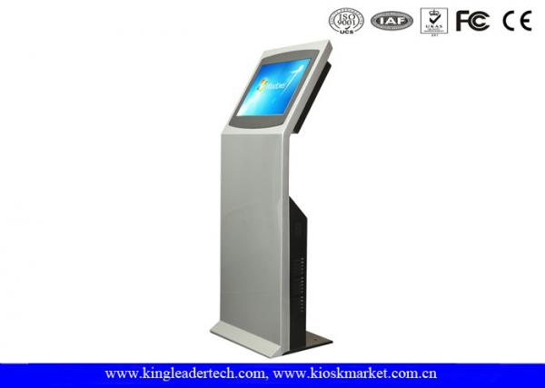 Quality LCD Display Floor Standing Touch Screen Kiosk Durable Steel Enclosure Self Service Kiosk for sale