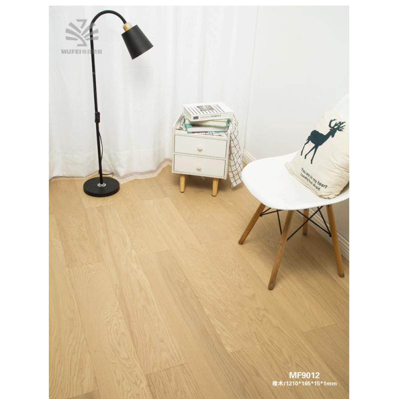 Multi-layer solid wood composite floor aluminum trioxide decorative paper wear-resistant surface