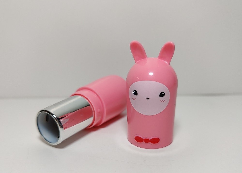 No Spill 3g Pink lip balm Empty Lipstick Tubes For Cosmetics