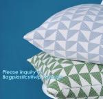 Europe Luxurious design home decor sofa throw pillow blue geometric pattern