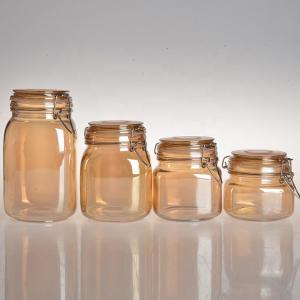 China 95ml 85ml Transparent Glass Jars Candy Food Storage Thickened Bottom 24pcs/ Ctn wholesale