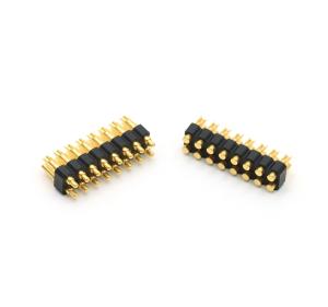 China Double Row Spring Loaded Connector 16pin Solder Cup Connector 2.54mm Pitch wholesale