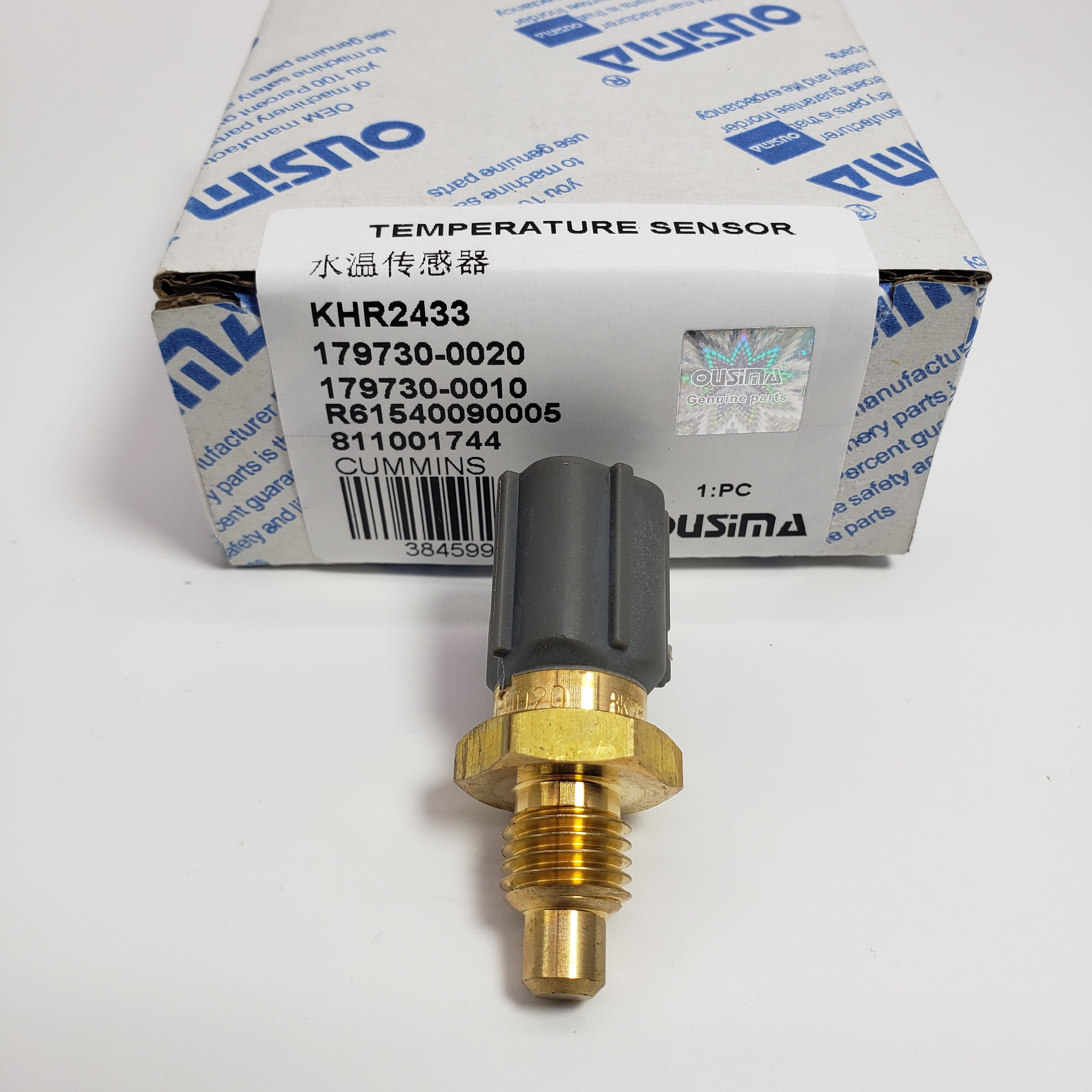 KHR2433 179730-0020 179730-0010 R61540090005 811001744 Temperature Sensor For Cummins Sumitomo