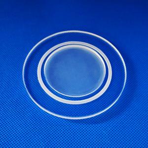 China Anti Corrosion Fused Quartz Glass Flange , Clear Uv Grade Fused Silica on sale