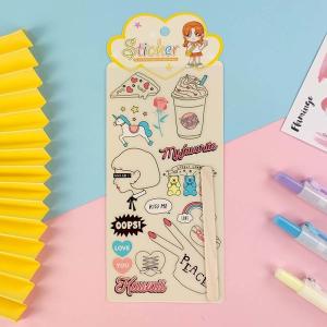 China Wiping Custom Transfer Stickers Vinyl UV Offset Printing DIY Manual Account wholesale