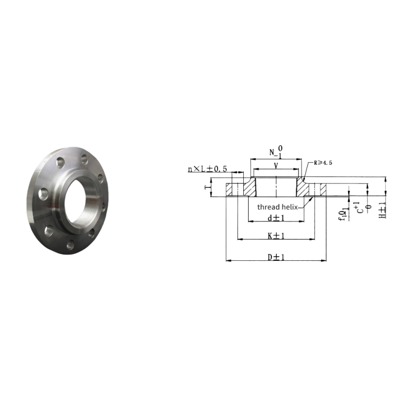 Titanium Threaded Flange NPS 1/2-6 Class 150 Forged RF/FF