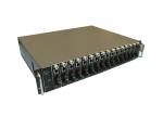 19'' 2U Rack Mount Fiber Optic Media Converter 16 Port Optical To Ethernet