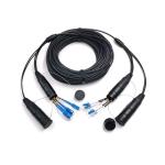 8C Military tactical Armored Fiber Patch Cord TPU Jacket Insertion Loss≤0.3dB