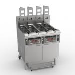 Auto Lift 4 pots 4 baskets Digital Computer Panel Electric open Fryer Commercial