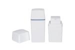 PP White Square Airless Pump Bottle 15ml 30ml 50ml Skin Care Cream Vacuum Bottle