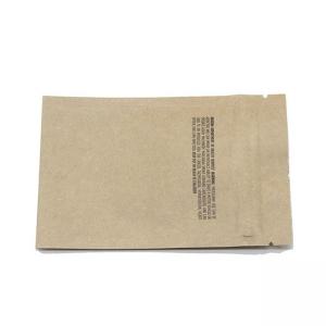 China Paper Kraft Bag Stand up Zipper Kraft Paper Pouch Waterproof Zipper Sealed Resealable wholesale