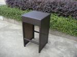Resin Wicker Bar Set With Power Coated Aluminum Or Steel Frame