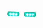 3W Green Emergency Warning LED Light Head For Ambulance And Fire Truck